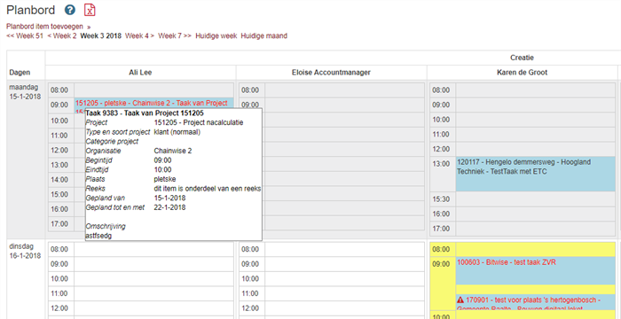 Nieuwe mogelijkheden drag&drop planbord