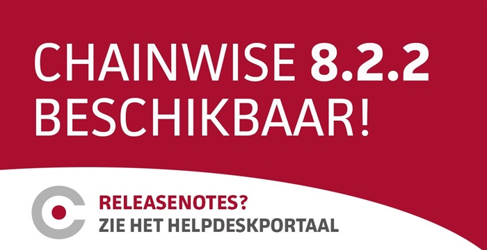 ChainWise versie 8.2.2 is beschikbaar.